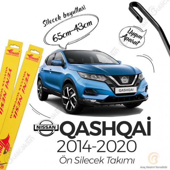 Nissan Qashqai Muz Silecek Takımı (2014-2020) İnwells