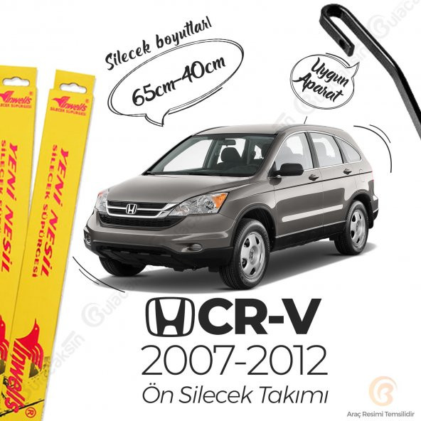 İnwells Muz Silecek Takımı Honda CR-V 2007-2012 ile uyumlu