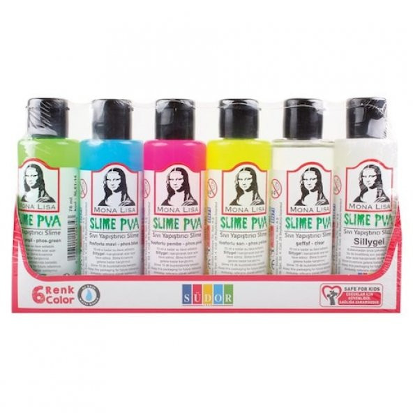 Südor Mona Lisa Slime Jeli 70 Ml. 6Lı Set