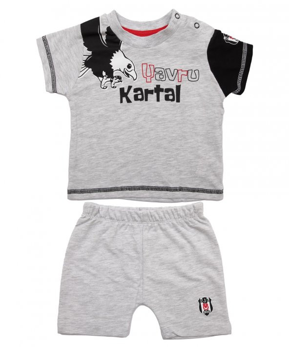 Beşiktaş Orijinal Şortlu Bebek Takım 2li Set Hediyelik Ahşap Kutulu - 2