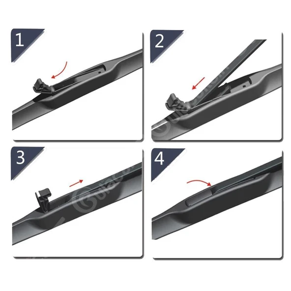 İnwells Hibrit Silecek Takımı Honda Civic FD6 2006-2012 ile uyumlu - Resim 3