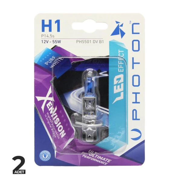 Photon Diamond Xen Vision 12V Beyaz Ampul H1