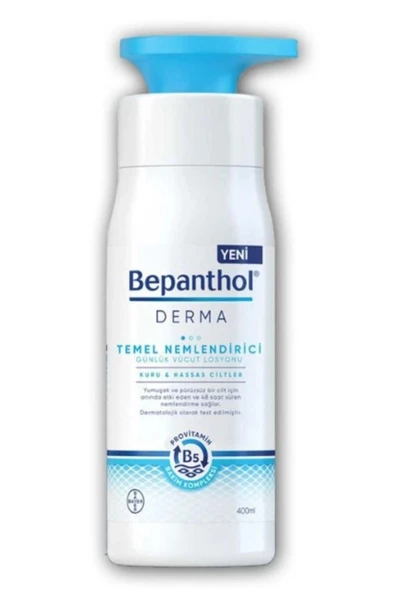 Bepanthol Derma Temel Nemlendirici Kuru Hassas Ciltler Losyon 400 ml