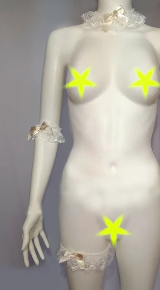 ASM1189 Kadın Dantel Set 3 Renk 9 lu Kol ve Bacak Bantları - 5