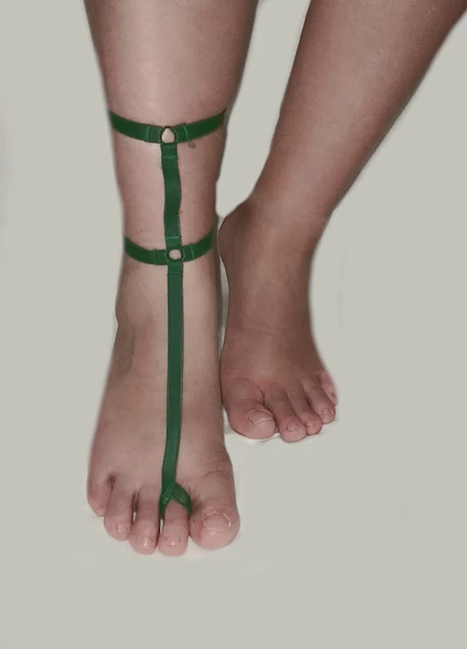 ASM1195 Kadın 4 lü Farklı Renklerde Zarif Ayak Aksesuarı - 5