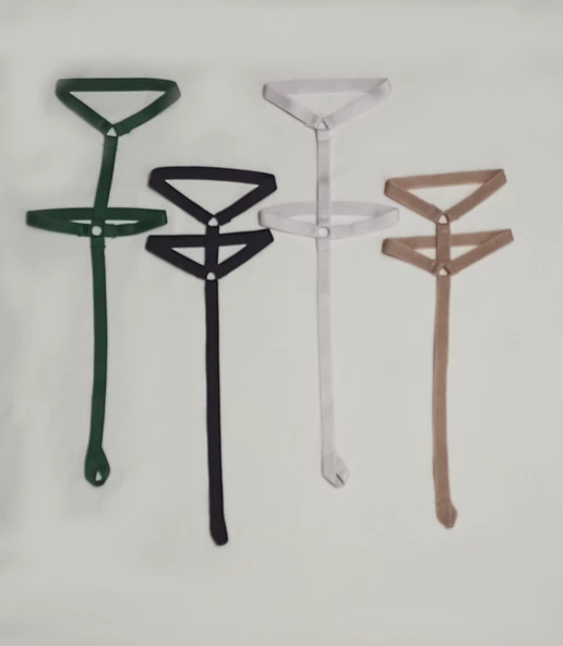 ASM1195 Kadın 4 lü Farklı Renklerde Zarif Ayak Aksesuarı - 7