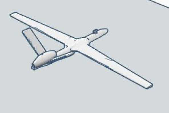 Planör Anka İHA Drone Dekoratif Biblo Dekor Hediyelik Süs