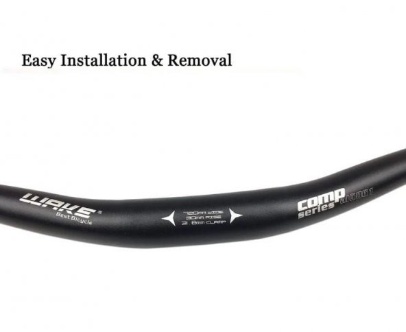 Wake Alüminyum 31.8 780mm Riser Mtb Gidon Bisiklet Gidonu Siyah - 4