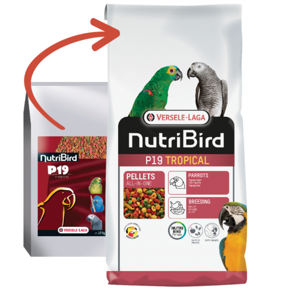 Versele Laga 1 kg Nutribird P19 Tropical Papağan Pelet Yem  Skt:06/2024