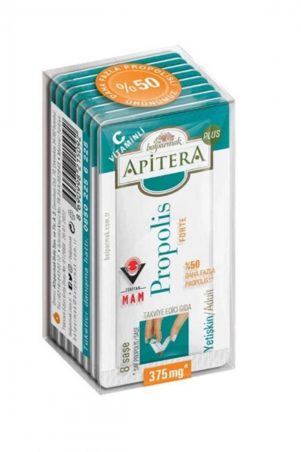 Balparmak Apitera Plus Forte Propolis C Vitaminli 375 mg x 8 Adet