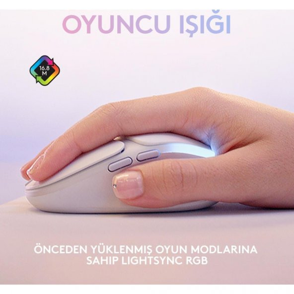 Logitech G Aurora G705 Lightspeed Kablosuz Oyuncu Mouse Teşhir - 3