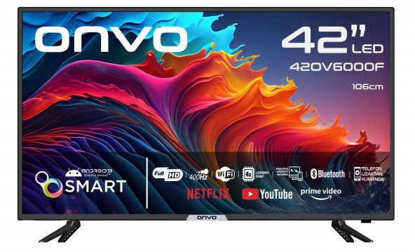 Onvo 42OV6000F 42'' 106 Ekran Uydu Alıcılı Full Hd Android Smart LED Tv