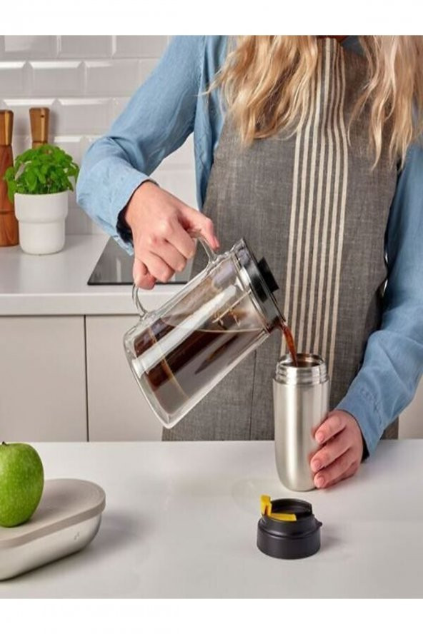 Termos 35 Cl Sızdırmaz Kapaklı Mug Paslanmaz Çelik Kupa - 2