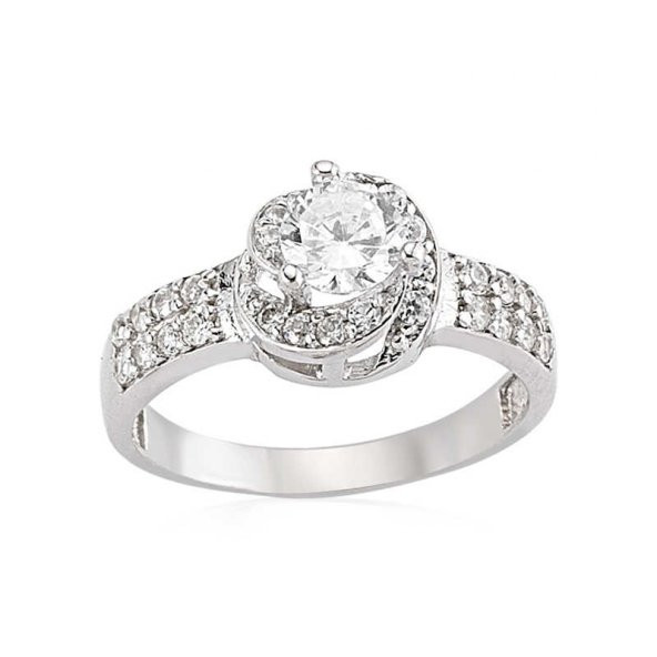 Gümüş Tek Taş Bayan Yüzük  SL2598 ürün görseli