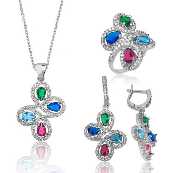 Gümüş Renkli Bayan Set  SL2330