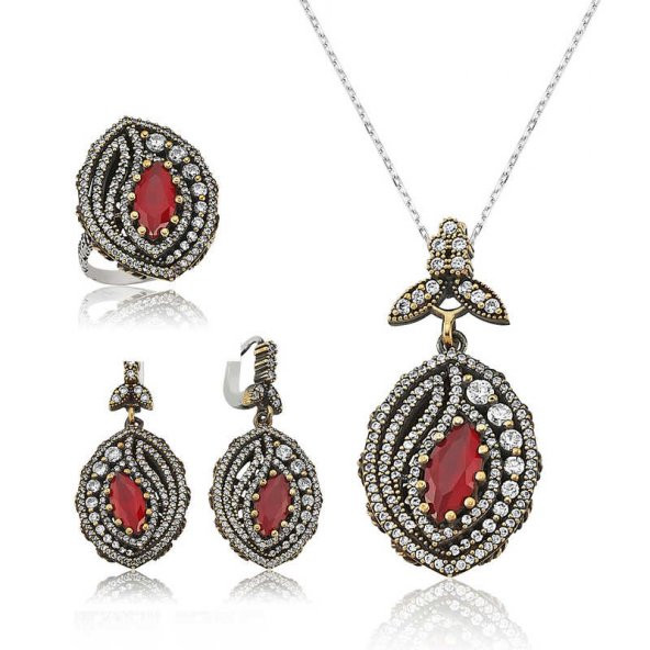 Gümüş Otantik Bayan Set  SL2255 - 1