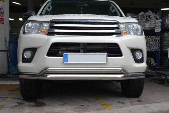 OMSA Toyota Hilux Vegas Ön Alt Koruma Çap:76-42 Krom 2015-2020 Arası - 2
