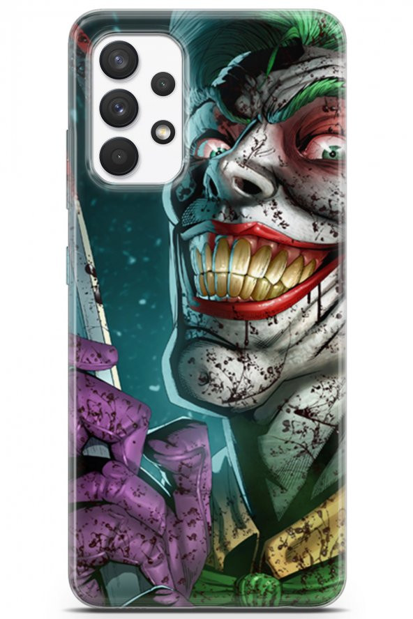 Samsung Galaxy A13 4G Uyumlu Kılıf Dc 01 Bıçaklı Joker Telefon Kılıfı Yeşil