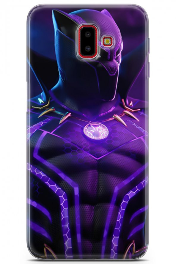 Samsung Galaxy J6 Plus Uyumlu Kılıf Dc 13 Mor Panter Fortnite Case Kapak Mor