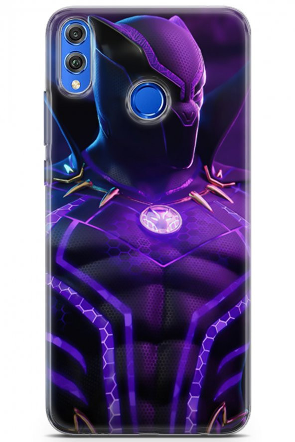 Honor 8X Uyumlu Kılıf Dc 13 Mor Panter Fortnite Case Kapak Mor