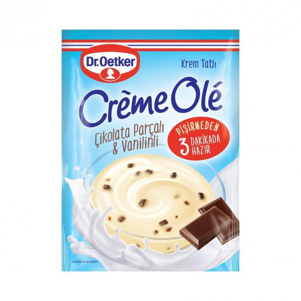 Dr. Oetker Creme Ole Çikolata Parçalı & Vanilinli 109 gr