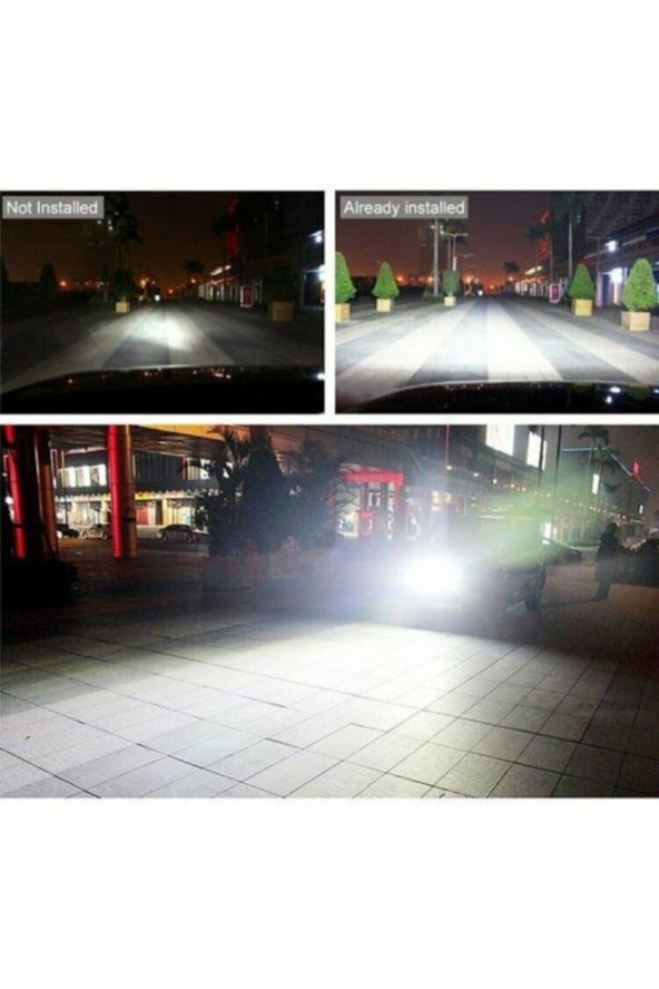 9 Led Kare Sis Çalışma Lambası 12/24V - 5