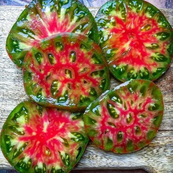 Ananas Noir Yeşil Kırmızı  Etli Domates Tohumu (15 tohum) - 2