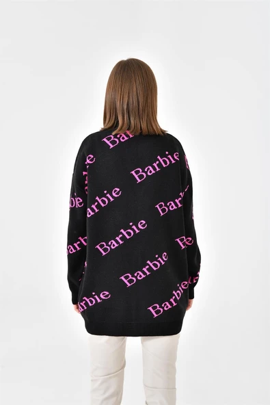 FTZ Women Kadın  Barbie Hırka  Siyah 20676 - Resim 7