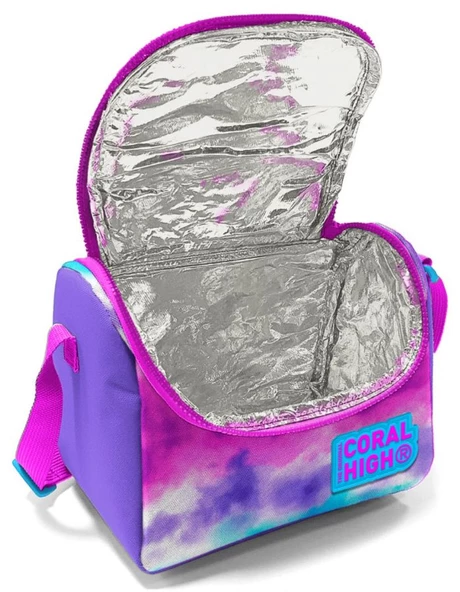 Coral High Mor Pembe Dondurma Unicorn Kız Çocuk Beslenme Çantası Seti - Resim 2