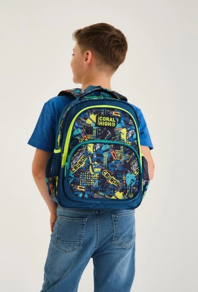 Coral High Yeşil İlkokul Okul Sırt Çantası - Erkek Çocuk - Resim 2