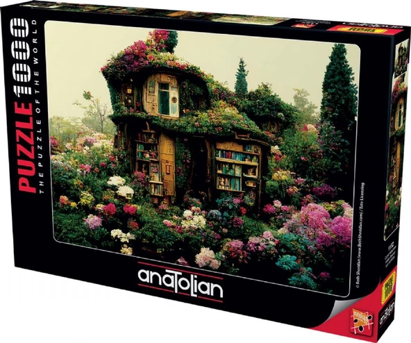 Anatolian 1000 Parça Çiçekli Kütüphane Puzzle - Beth Sheridan - Resim 2