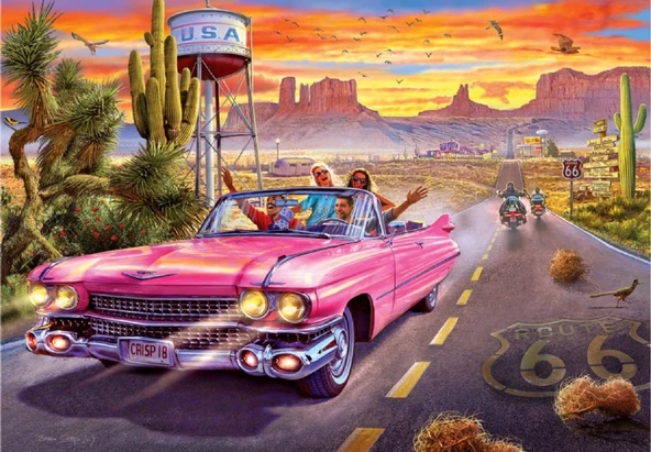 Anatolian 500 Parça Route 66 Puzzle - Steve Crisp