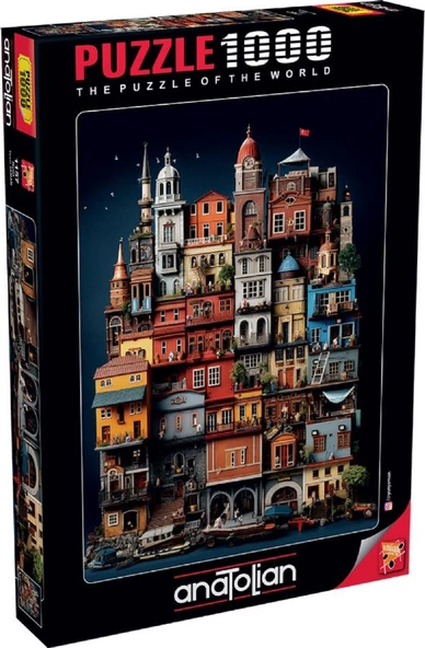 Anatolian 1000 Parça Balat Puzzle - Yasin Yaman - Resim 2