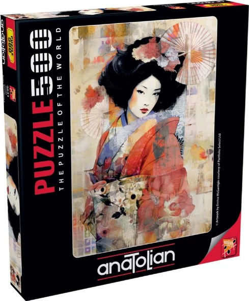 Anatolian 500 Parça Geyşa Puzzle - Enrico McGarrigle - 2