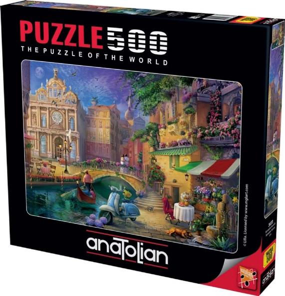 Anatolian 500 Parça Romantik Venedik Puzzle - Lilia - Resim 2