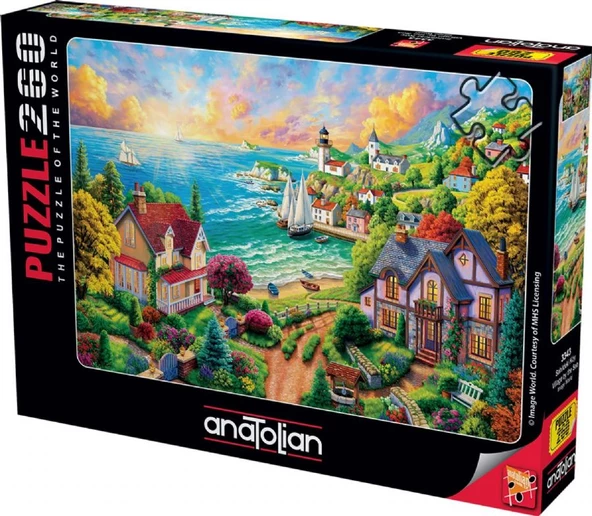 Anatolian 260 Parça Sahildeki Köy Puzzle - 2