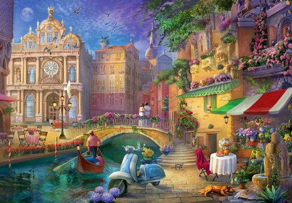 Anatolian 500 Parça Romantik Venedik Puzzle - Lilia