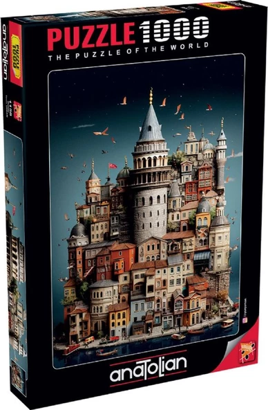 Anatolian 1000 Parça Galata Puzzle - Yasin Yaman - Resim 2