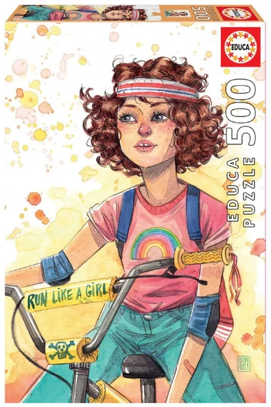 Educa 500 Parça Run Like A Girl Puzzle - Çocuk ve Yetişkinler İçin - Resim 2
