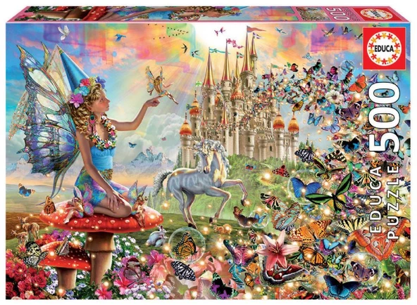 Educa 500 Parçalık Peri ve Kelebekler Çocuk ve Yetişkin Puzzle - 2