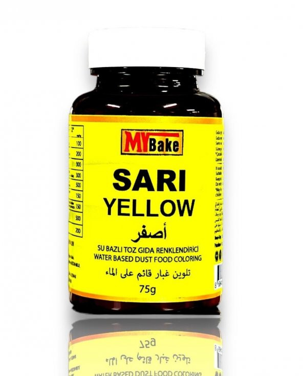 BOYA TOZ SU BAZLI 75 GR SARI MY BAKE