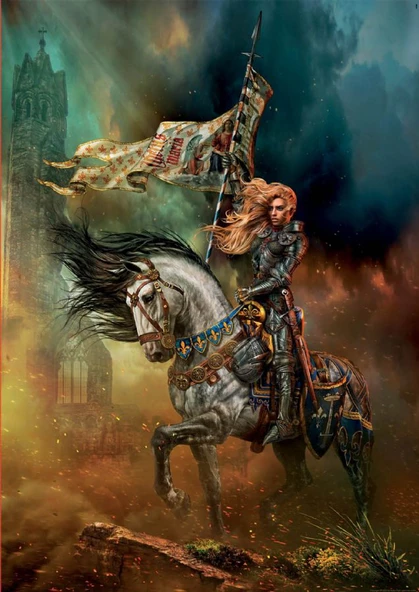 Educa 1000 Parçalı Joan of Arc -Jeanne d Arc Puzzle Yapboz