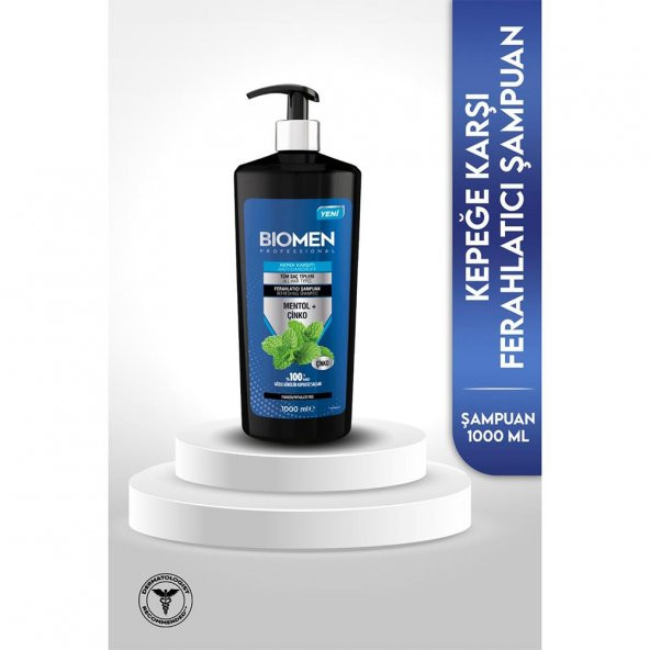 Biomen Professional Mentol & Çinko Kepek Karşıtı Ferahlatıcı Şampuan 1000ML