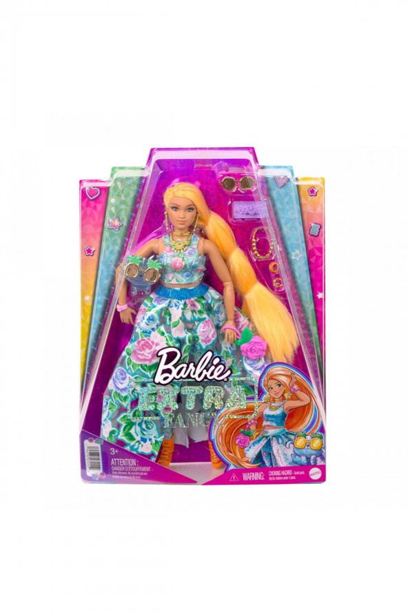 Barbie Extra Fancy Çiçekli Kostümlü Bebek HHN14