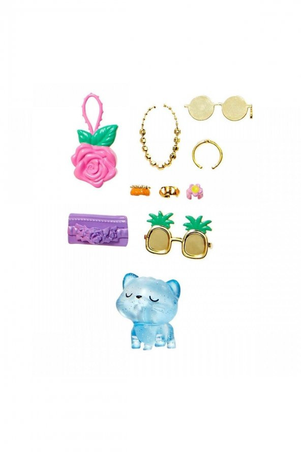 Barbie Extra Fancy Çiçekli Kostümlü Bebek HHN14 - Resim 5