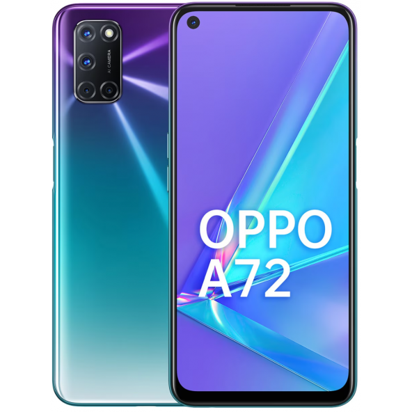 Oppo Yenilenmiş A72 128 GB Mor Cep Telefonu (1 Yıl Garantili) B Kalite