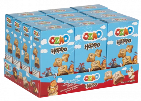Ozmo Hoppo Çikolatalı Bisküvi 40 gr 12 adet