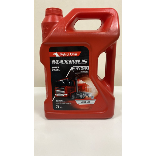 Petrol Ofisi Maximus 20w-50 7 lt Ağır Hizmet Dizel Motor Yağı