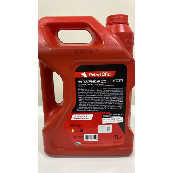 Petrol Ofisi Maximus 20w-50 7 lt Ağır Hizmet Dizel Motor Yağı - 2