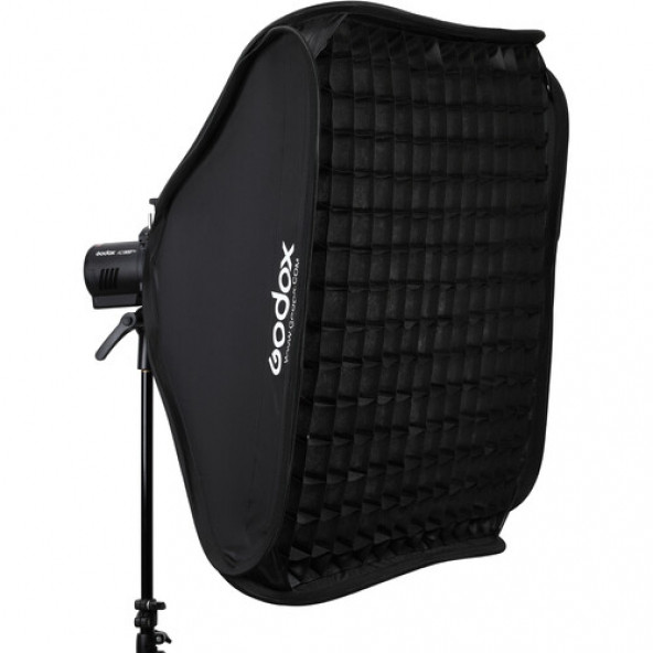 Godox SGGV-6060 (S2) 60x60cm Izgaralı Softbox Kit - Tepe Flaşı İçin - 4